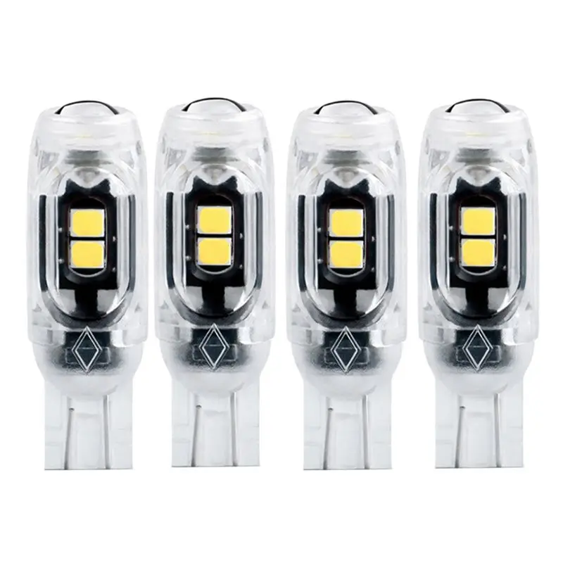 

AEF2-4Pcs Светодиодные лампы для подсветки номерного знака T10 2835 3030 5SMD LED, яркие, 5W5, без полярности, декодирующие, стробоскопические, габаритные огни
