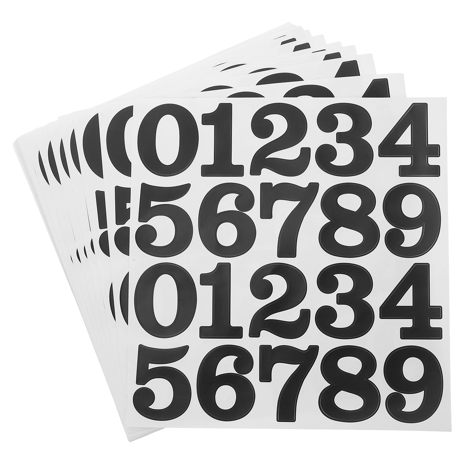 

25 Pcs Self Adhesive Number Stickers Mailbox Block Classroom Address for Mailboxes Label