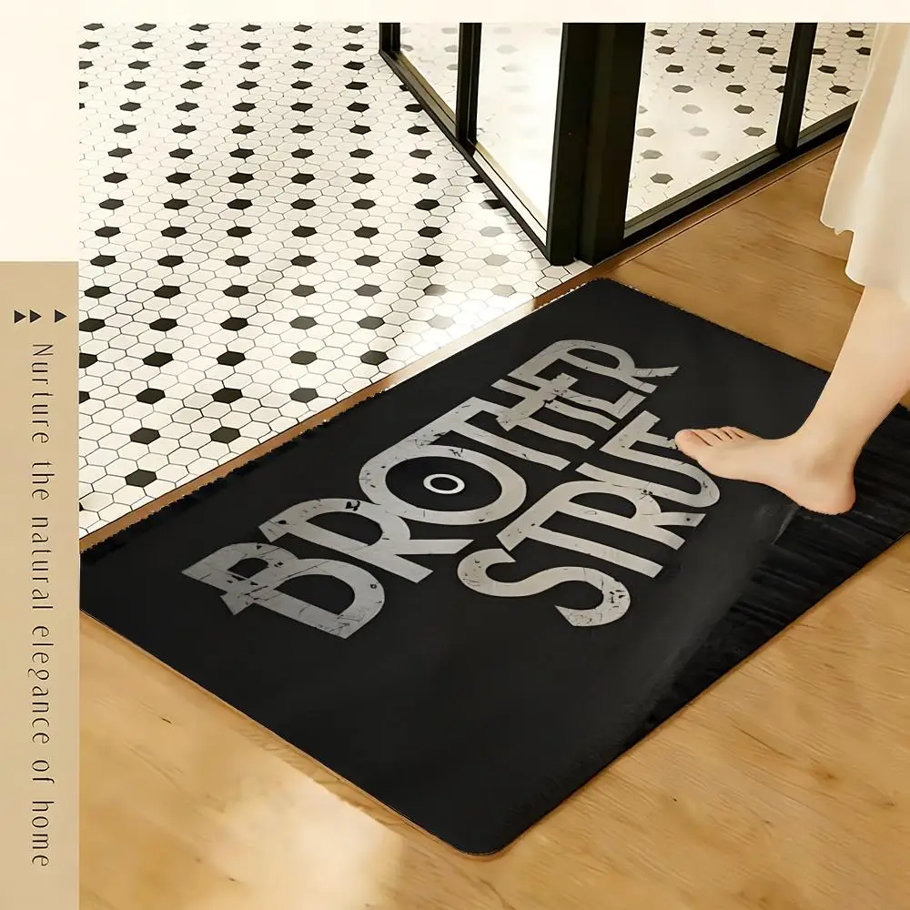 Soul Band Brother Strut Floor Mat Soft Flannel Rug Non-Slip Absorbent Mat for Bathroom Bedroom Home Decor