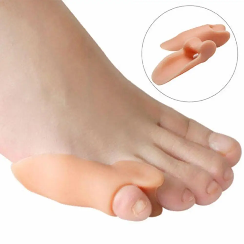 2Pcs Gel Pinky Bunion Corrector Little Toe Separator Bunionette Pads Toe for Pain Relief of Corn Callus and Blisters