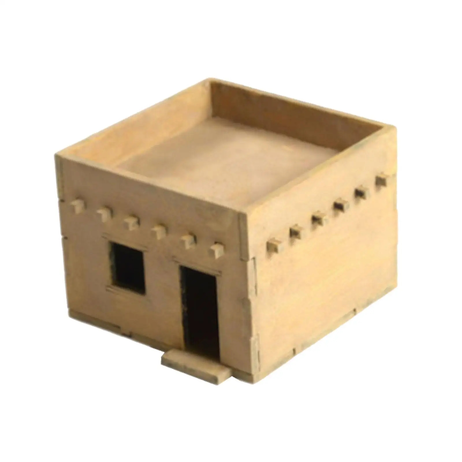 1/72 Wooden Building Model , Hobby Disassembly Toys, Landscape Gifts for Friends, Family