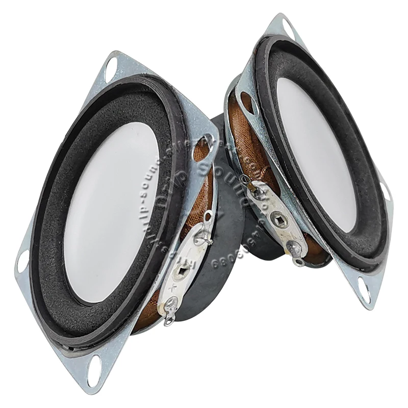2pcs 2" inch 3W 52mm 4Ohm 4Ω Full Range Audio Speaker Stereo Woofer Loudspeaker