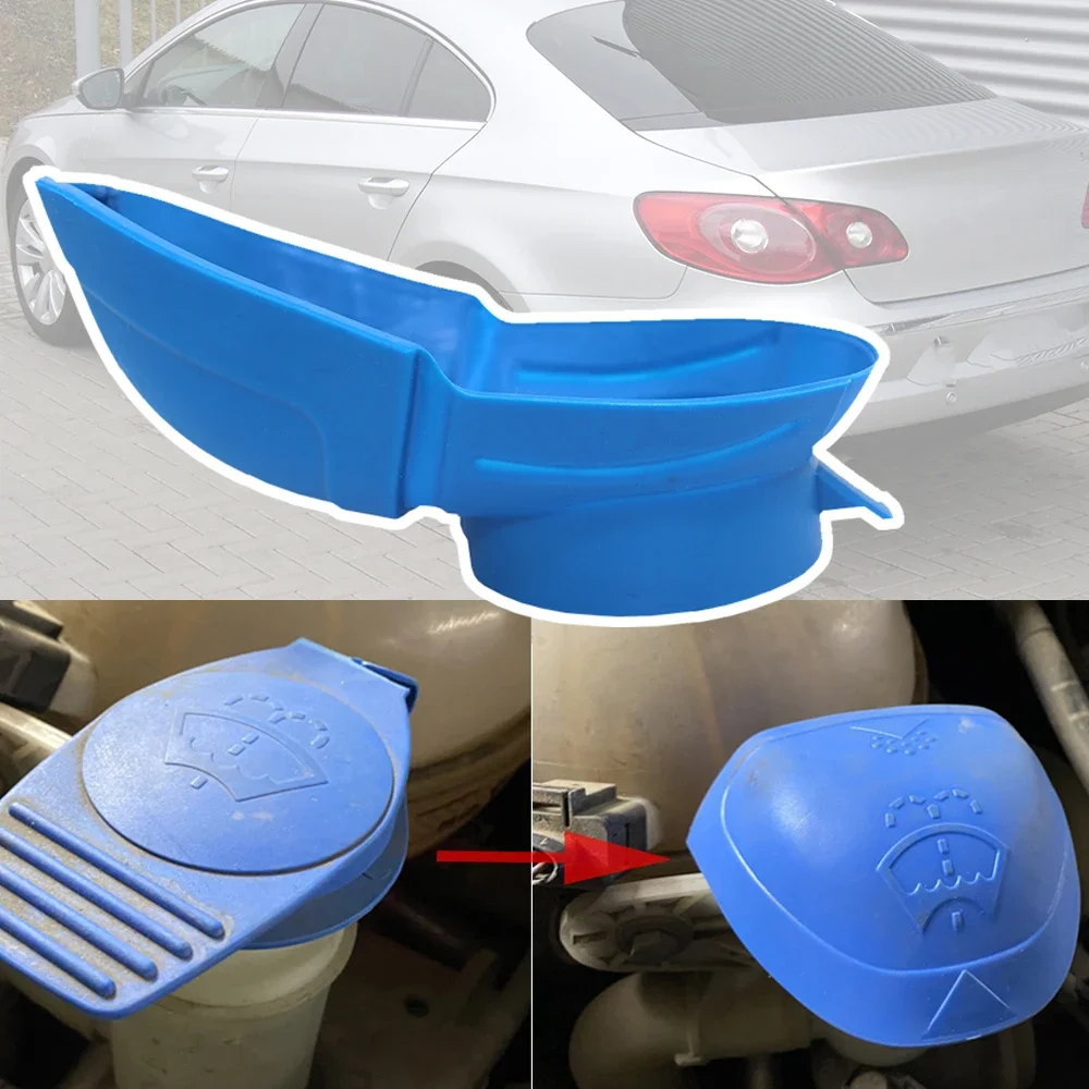 

Filler Cap Fluid Reservoir Tank Wiper Washer Lid Screen Wash Funnel Accessories For VW CC (358) 2011 2012 2013 2014 2015 2016