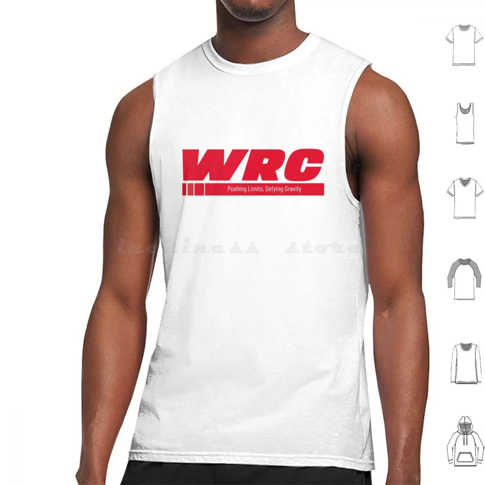 Wrc Pushing Limits Defying Gravity Tank Tops Vest Sleeveless Wrc World Rally Racing Red Inspirational Motivational