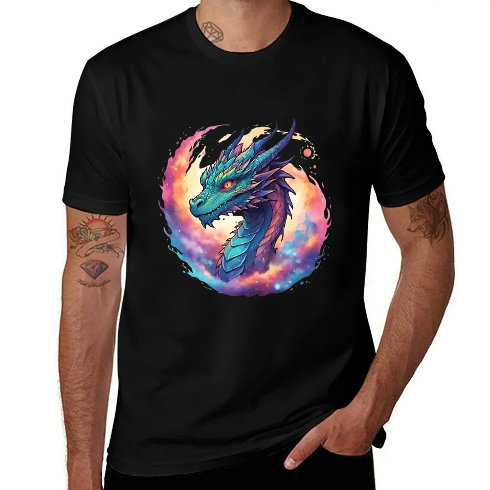 

Dragon of earth and fire T-Shirt cotton graphic tees tshirts personalised tops mens graphic t-shirts pack