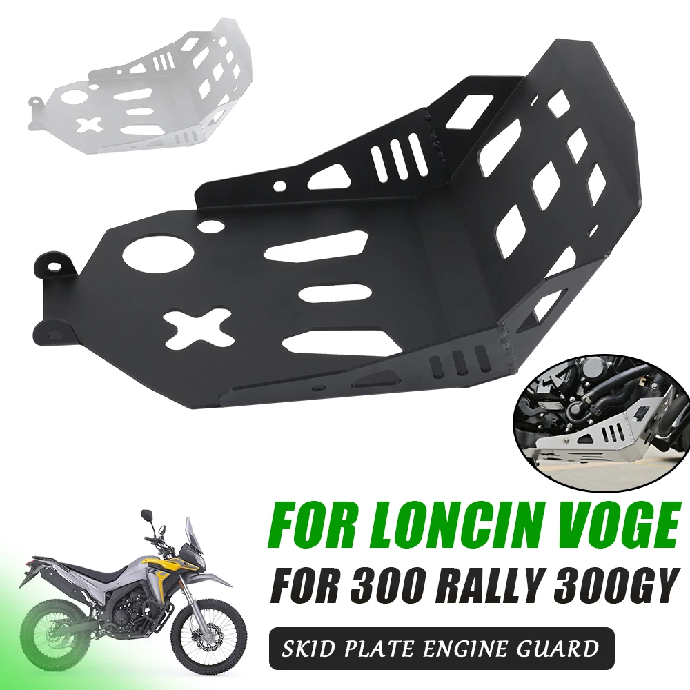 

For Loncin VOGE 300 Rally RALLY300 300 GY Accessories Under Guard Skid Plate Engine Protection Cover Chassis Belly Pan Protector