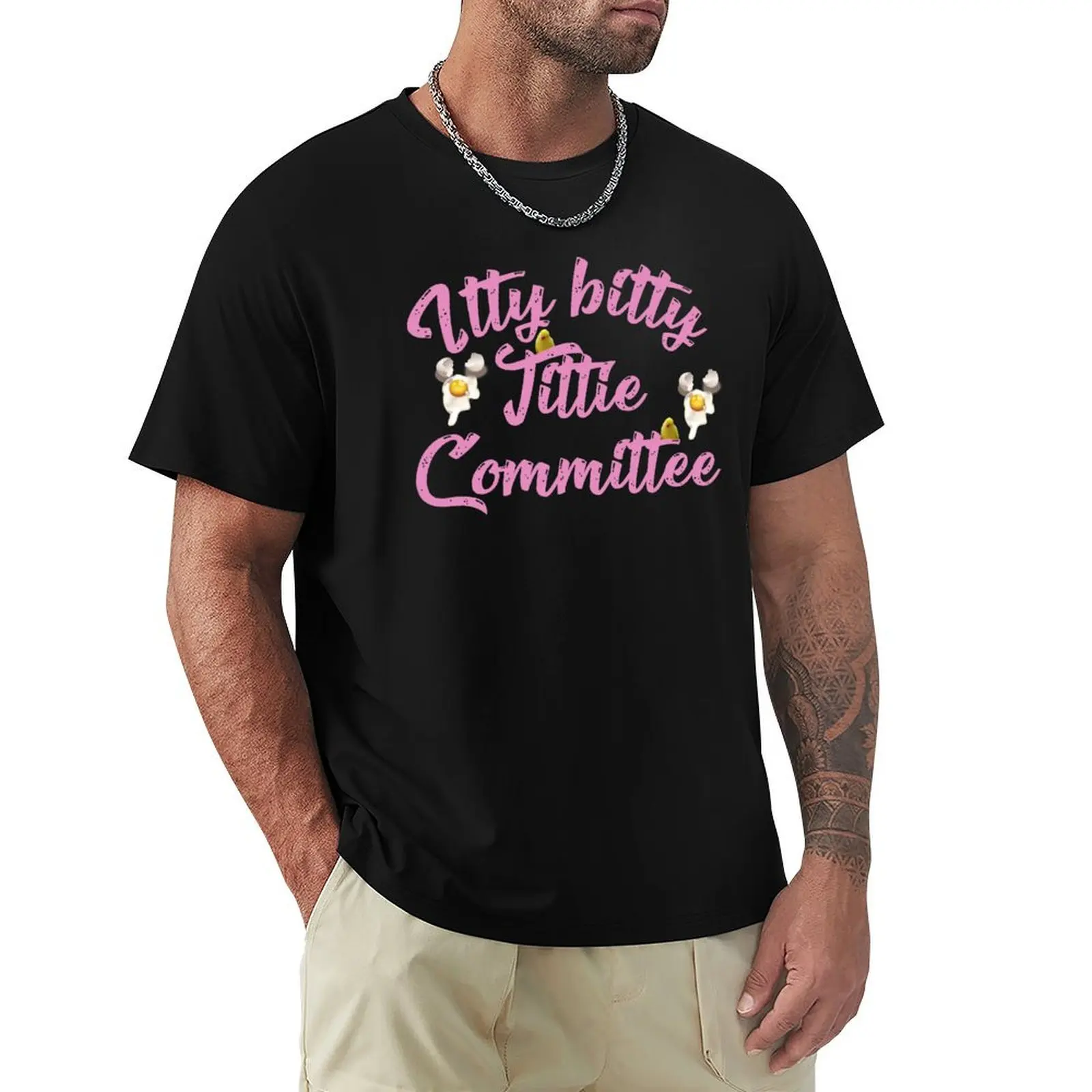 Itty Bitty Tittie Committee T-Shirt t shirt man plain T-Shirt