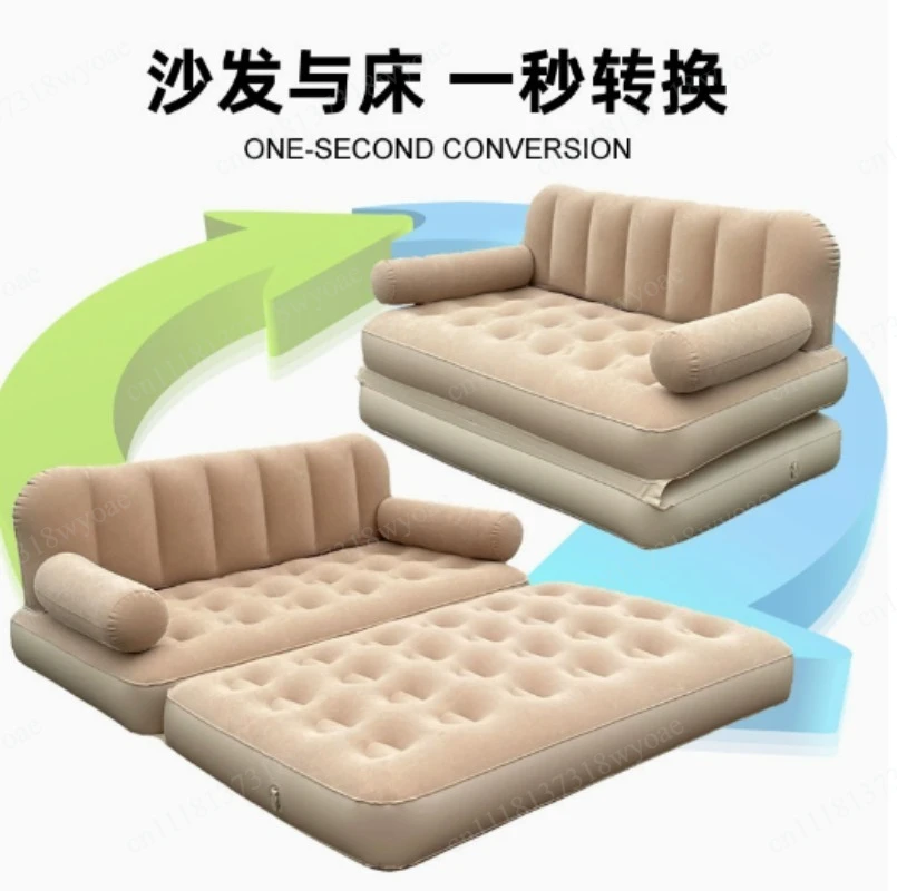 Self-Inflating Sofa Bed Outdoor Portable Foldable Inflatable Bed Lazy Sofa for Camping Tent Home Air Mattress