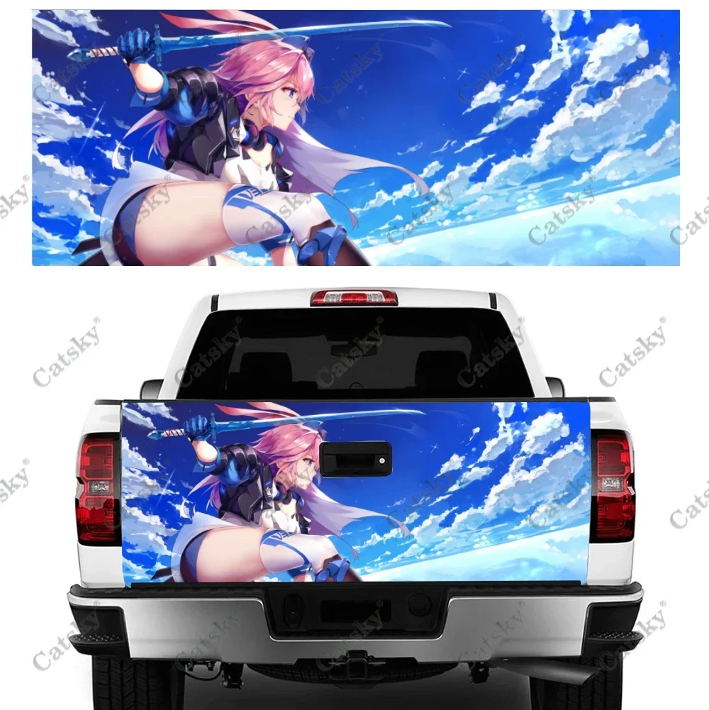 Yae Sakura Houkai Gakuen Truck Tailgate Wrap Professional Grade Material Universal Fit for Full Size Trucks Weatherproof