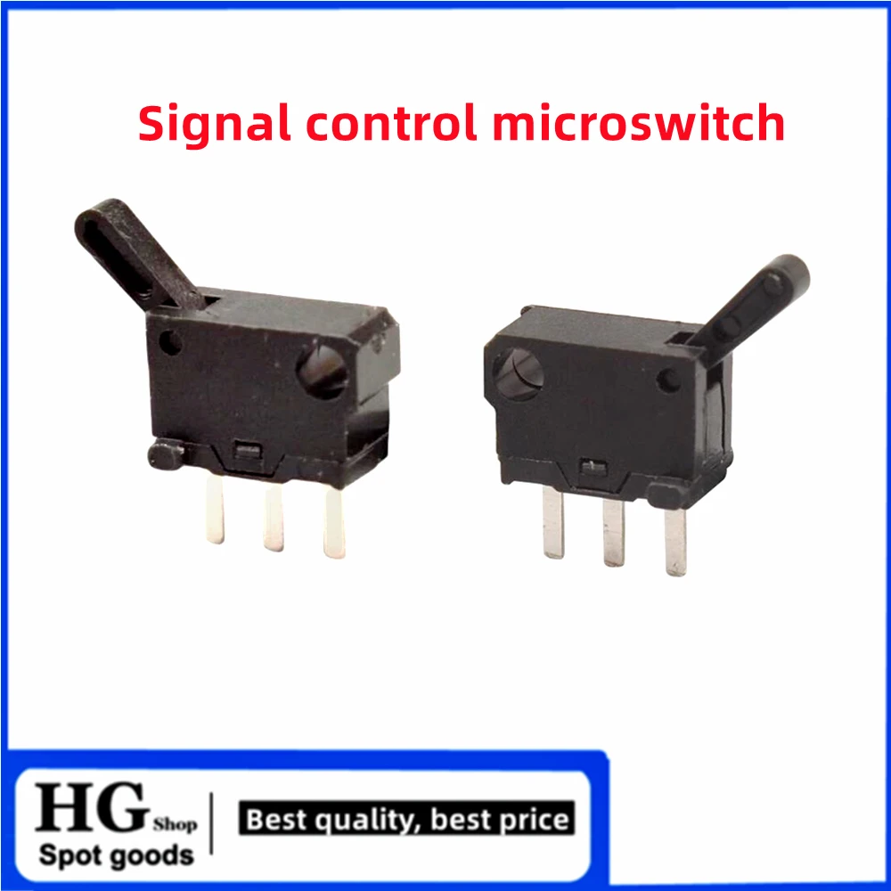 10PCS KFC-V-108 Small limit travel switch with hole three pin normally open normally closed self-resetting microswitch miniature