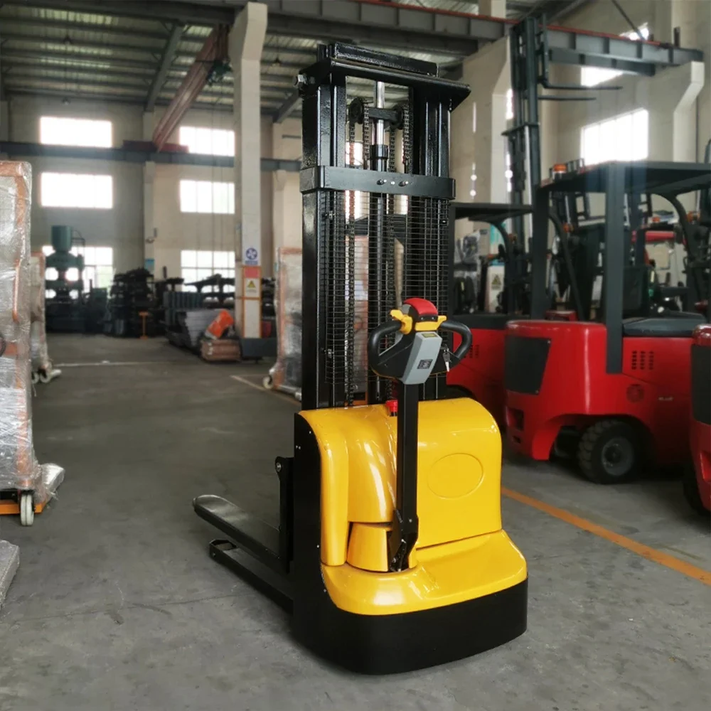 1.5 2 ton Mini Full Electric forklift Pedestrian Walkie Powered Pallet Stacker Price