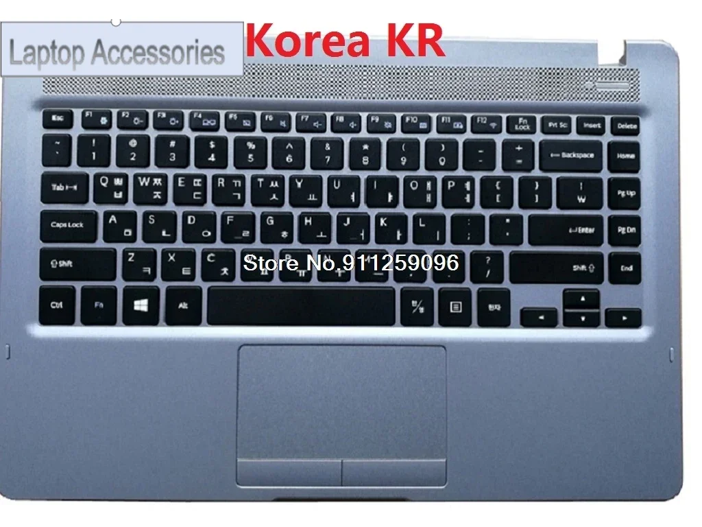 HJ Laptop PalmRest&keyboard For Samsung NP300E4M 300E4M 300E4M-K01 Brazil BR Korea KR English US Touchpad