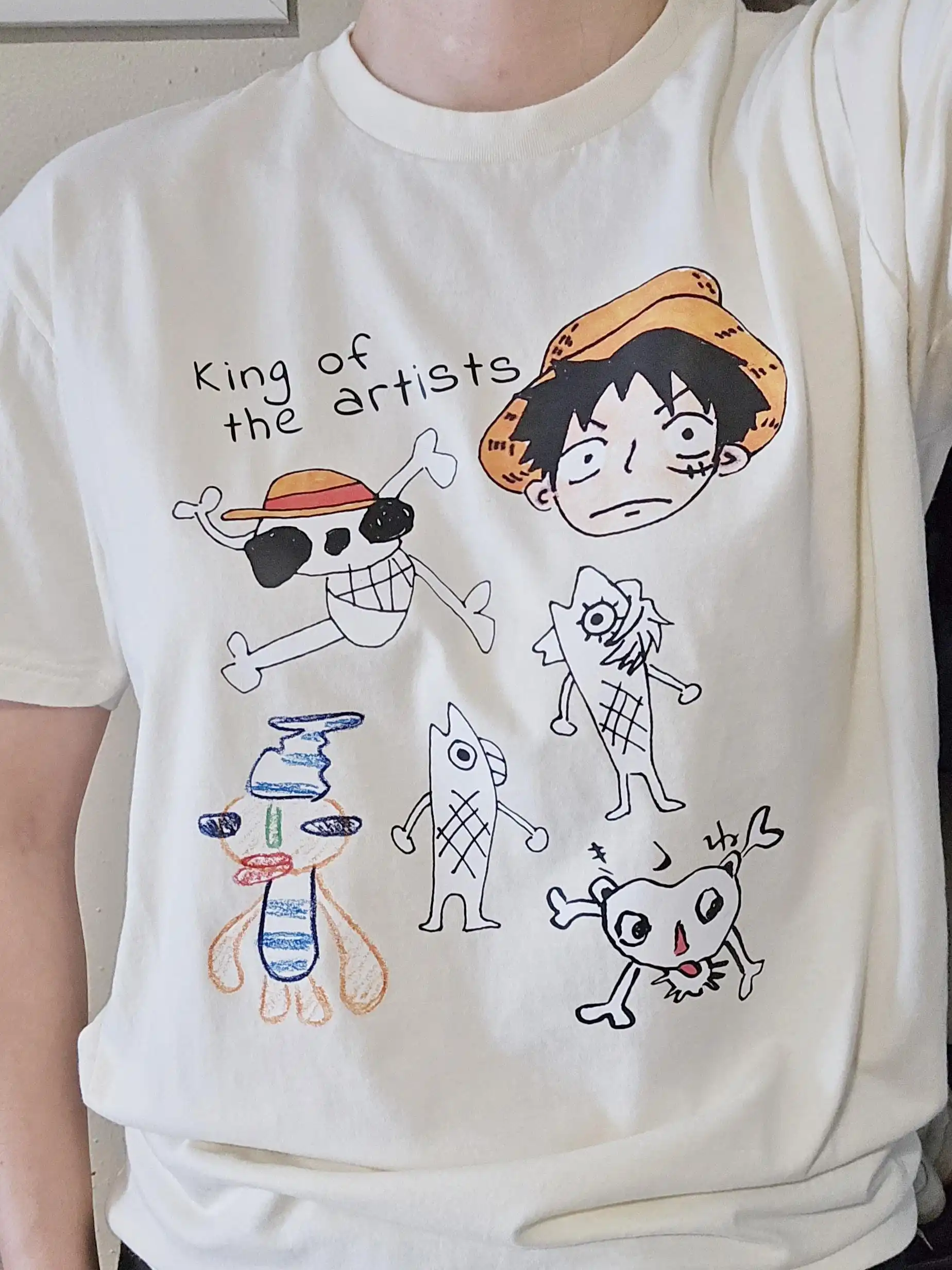 2026 Summer ONE PIECE Retro Cosplay T-shirt Men's Oversize Casual Cotton Printed Short-sleeved Unisex Children's Sports Shirt