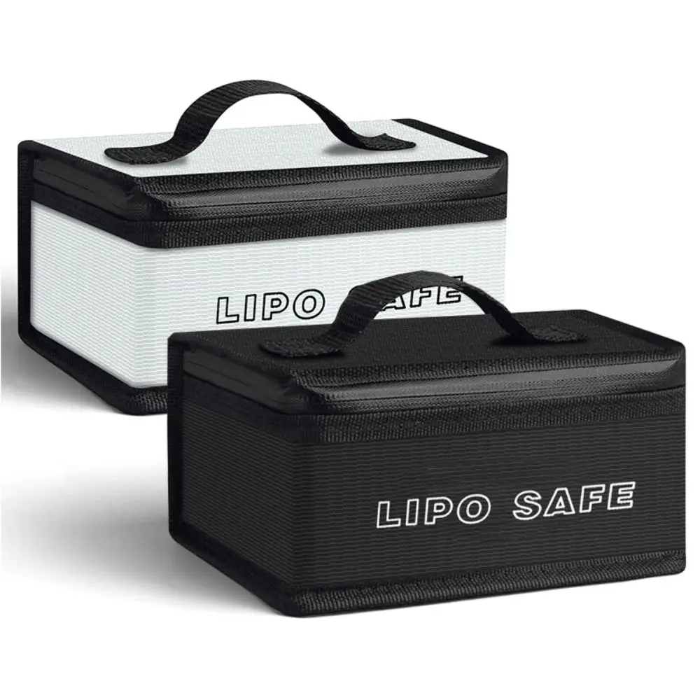 Large Capacity Lipo Safety Bag Portable Explosion-Proof Battery Safe Guard Pouch Top Handle Waterproof Lipo Protective Case
