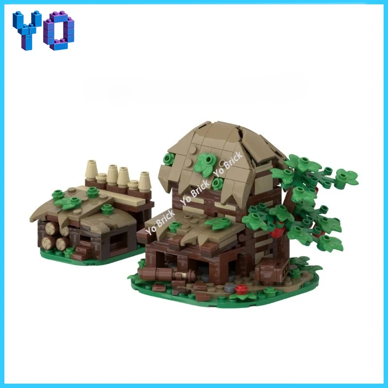 DIY Medieval Fort Scene Blocks Castle Expansion Assembly Bricks Handmade Extension Brick Toy