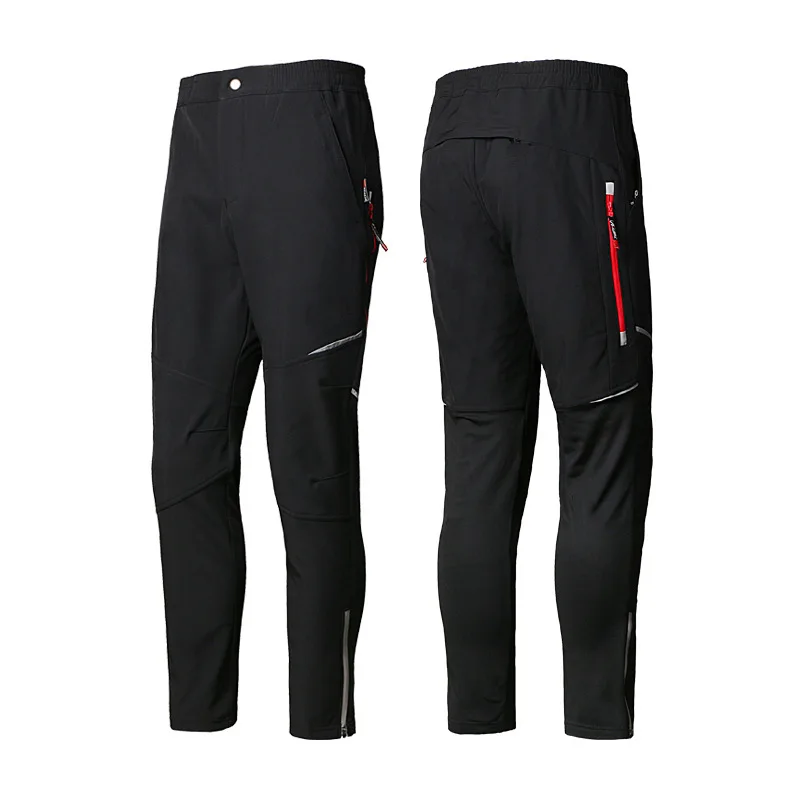 Winter Men Pants Waterproof Warm Fleece Thick Trousers Waterproof Cargo Pants Mountaineering Skiing Hiking Casual Black Trousers