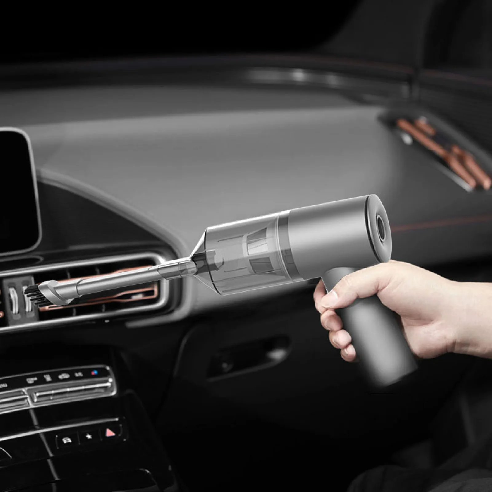 Портативный маленький очиститель клавиатуры, медный бесщеточный двигатель, аккумулятор 2500 мАч, 3 в 1, сжатый пылесос, 11 кПа, 2 мощности всасывания для домашних животных