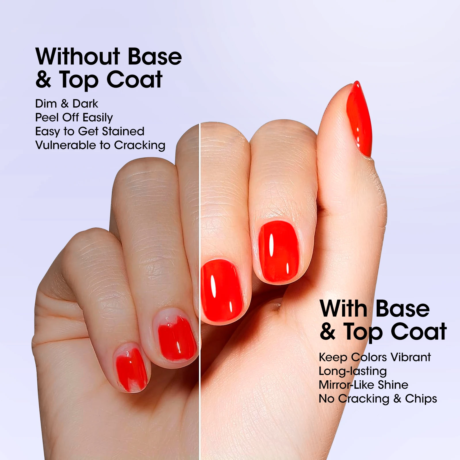 GELLEN جل طلاء الأظافر قاعدة معطف معطف فوقي عدة خالية من الهيما لا مسح نقع قبالة علاج الأظافر واضحة لتقوم بها بنفسك مجموعة تشذيب الأظافر هدايا عيد الميلاد #4