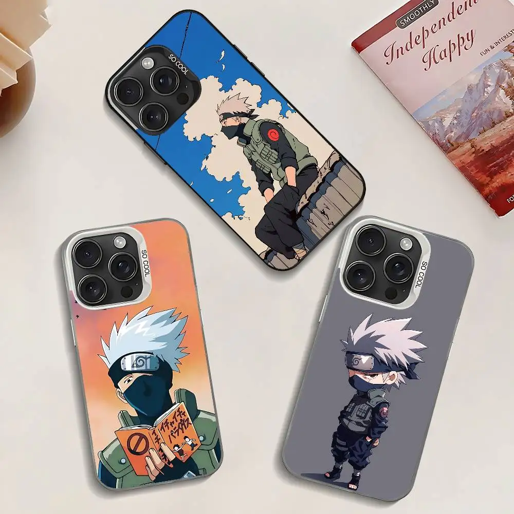 

K-Kakashi Phone Case For IPhone 17 16 15 14 13 12 11 Pro Max Plus Color Shockproof Back Silver Cover