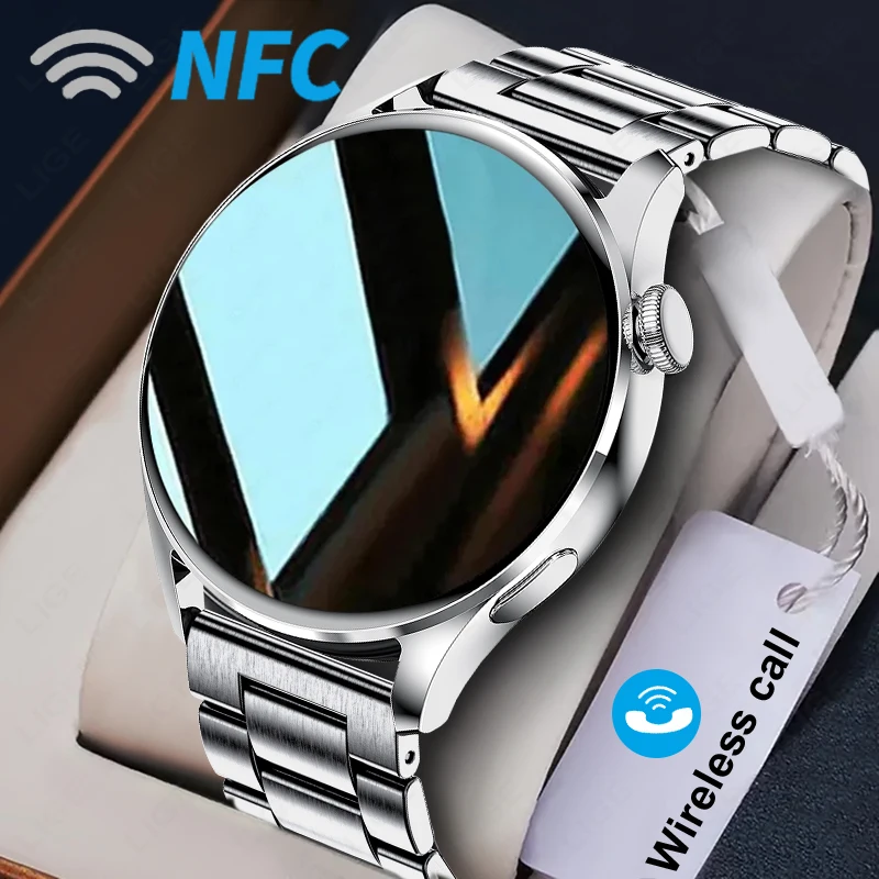

LIGE SmartWatch Men Watches NFC Bluetooth Call Sports Waterproof Heart Rate Sleep Monitoring Men’s Smart Watch For Android ios
