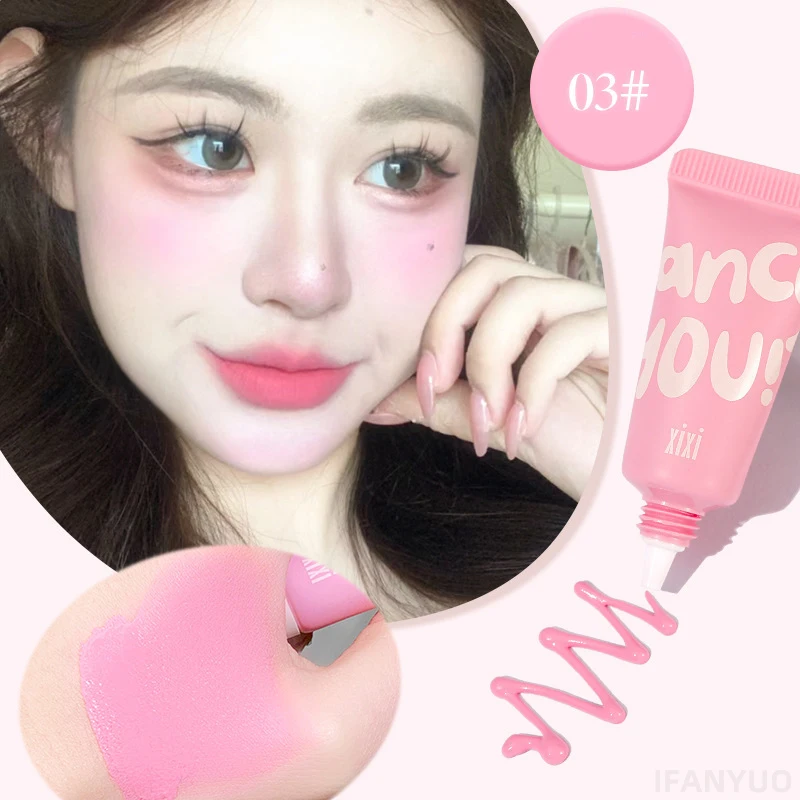 XIXI High Quality Liquid Blush Korean Air Sense Blusher Natural Matte Pink Blush Cute Makeup Long Lasting Cheek Tint Cosmetics