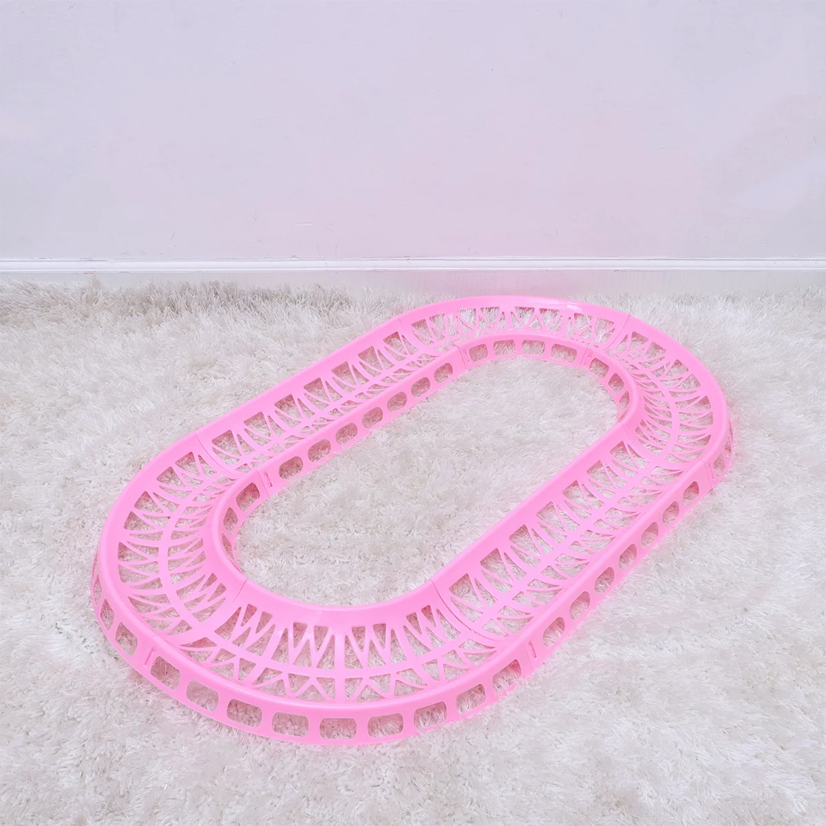 

6Pcs Pet Hamster Run Track Set Cover Ball Design Secure Buckle Hollow Structure Interactive Roller Track Pet