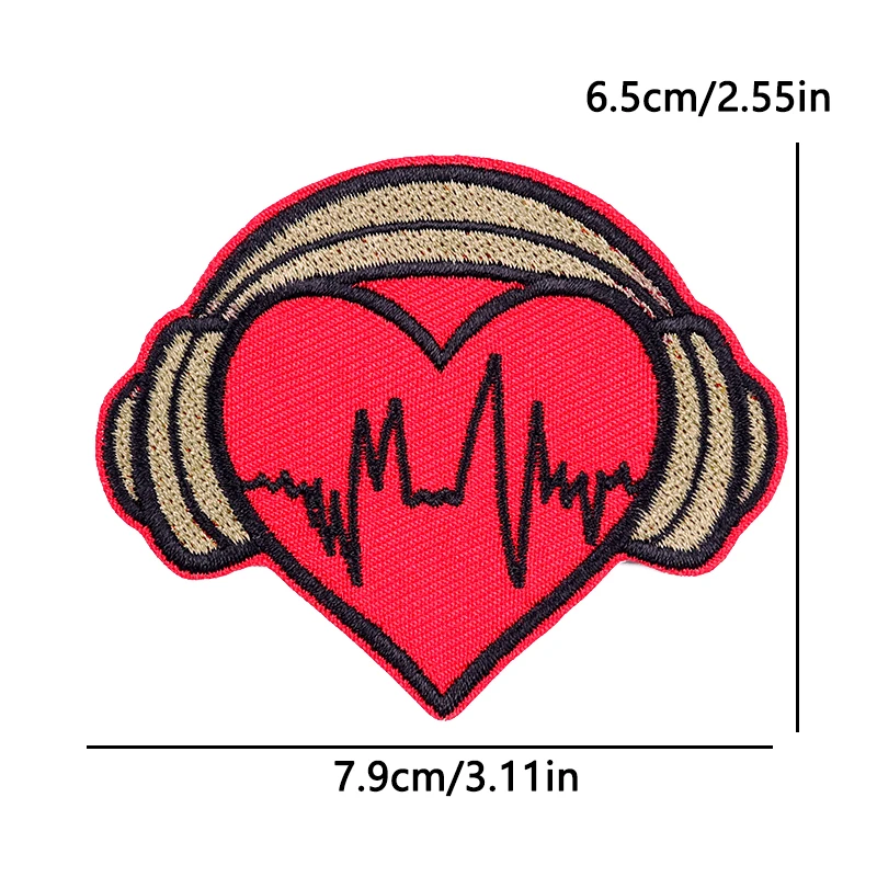 Punk Rock Hip Hop Iron On Embroidery Patch for Denim Jacket Leather Vest Skateboard Streetwear Grunge Style DIY Decoration
