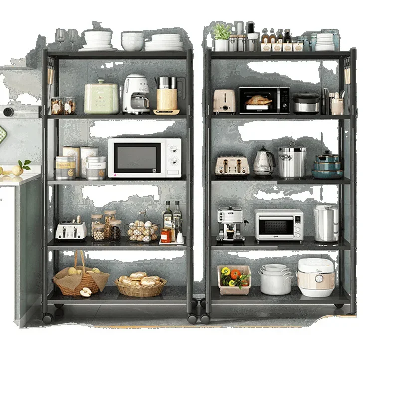 

Kitchen storage rack, floor-to-ceiling, multi-layer crevice storage rack