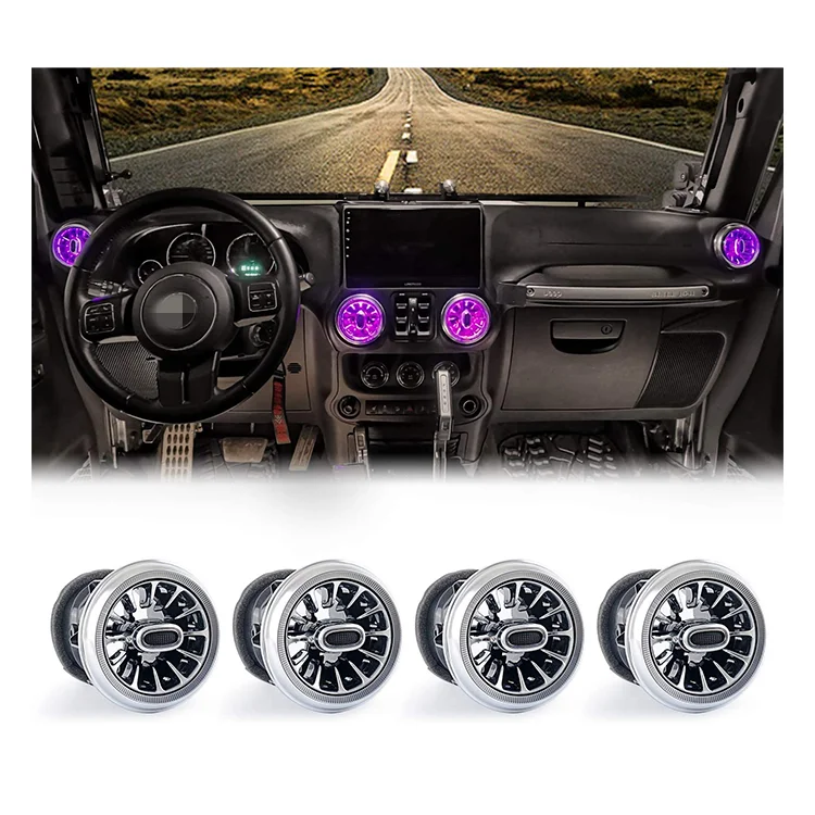 

Newest Car Body Kit Offroad Auto Parts Atmosphere Lamp Air Vents For Jeep Wrangler JK JL