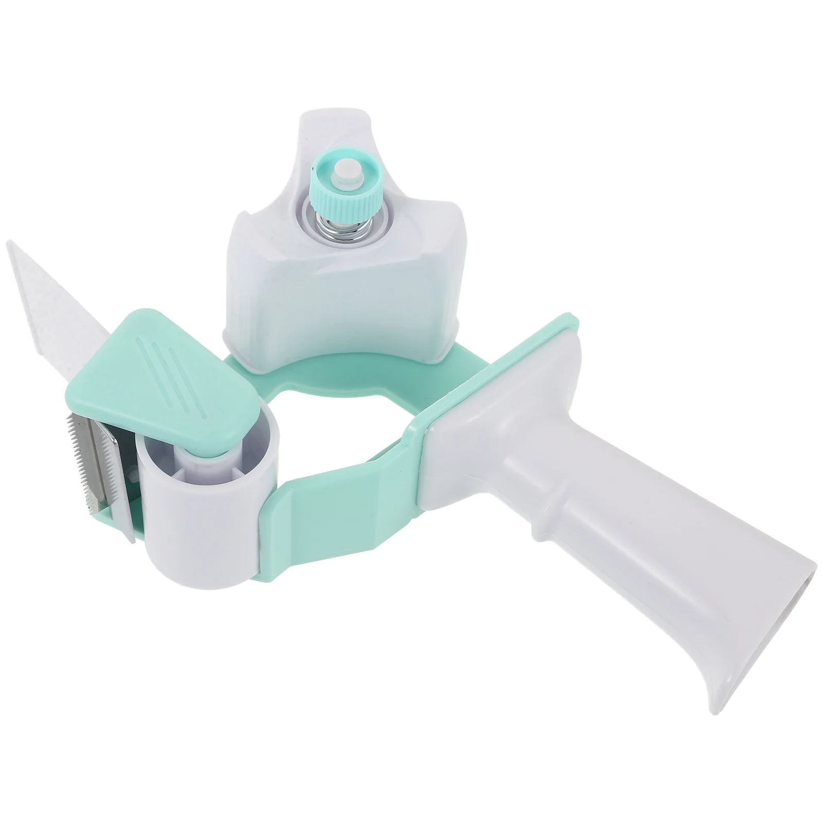 

Clear Bag Tape Dispenser Glue Convenient Handheld Tool Electrical Sky-blue Abs Packing