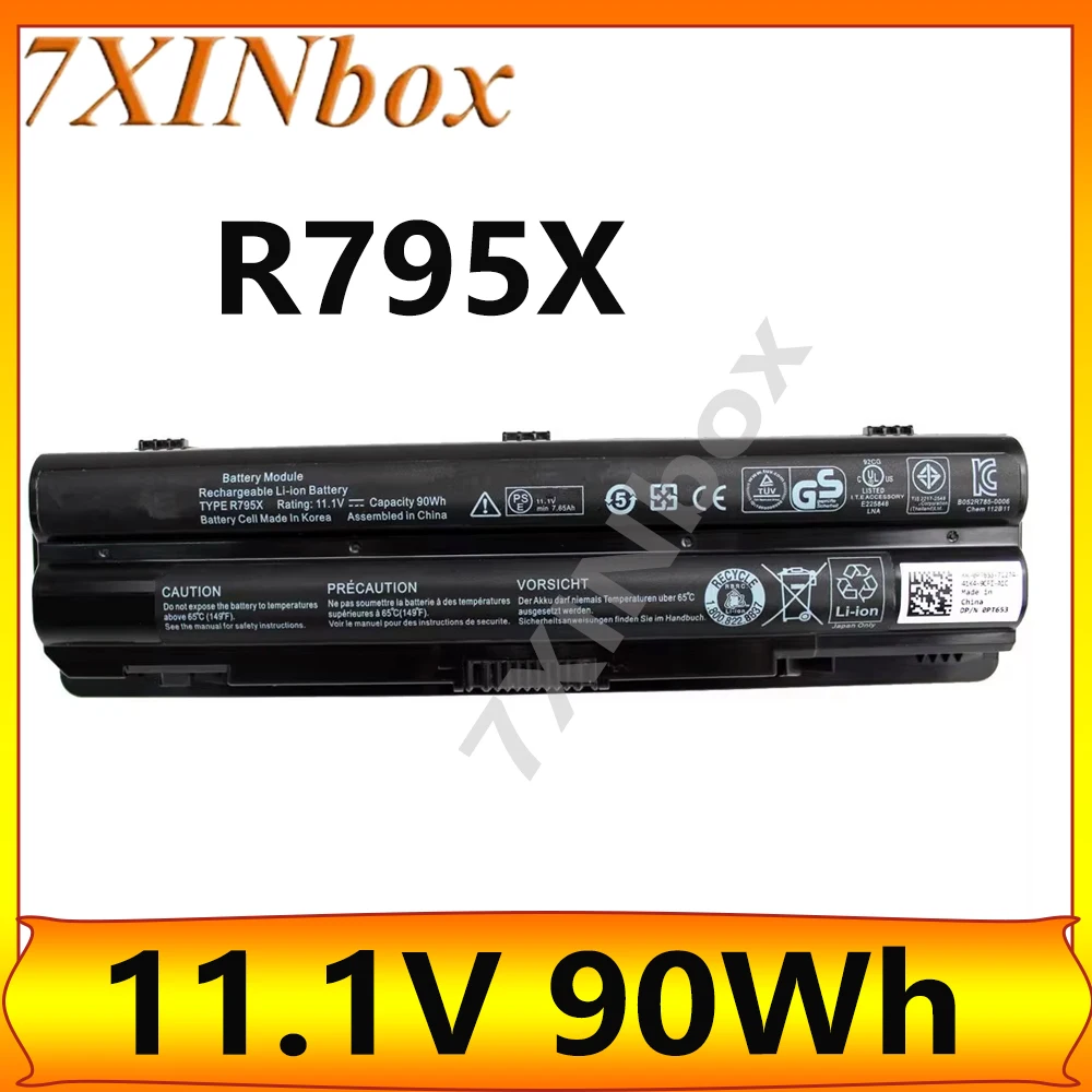 7XINbox R795X 11.1V 90wh Laptop Battery For DELL XPS 14 15 L501X L502x 17 L701X L702X L721x 1591 J70W7 R795X WHXY3 R4CN5