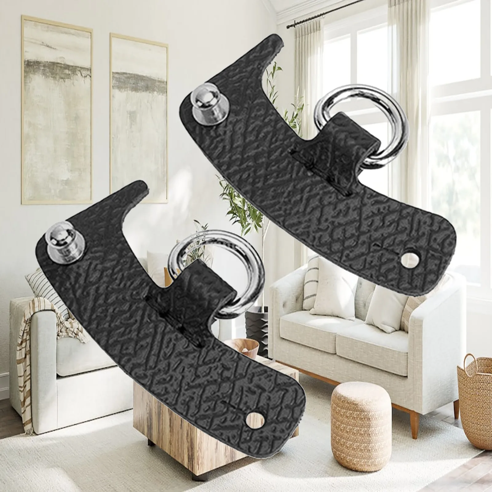 Handbag Strap D Rings No Punch Conversion Buckle for Tote Purse Clutch DIY Leather Craft Metal Loop Clasp Hooks Durable