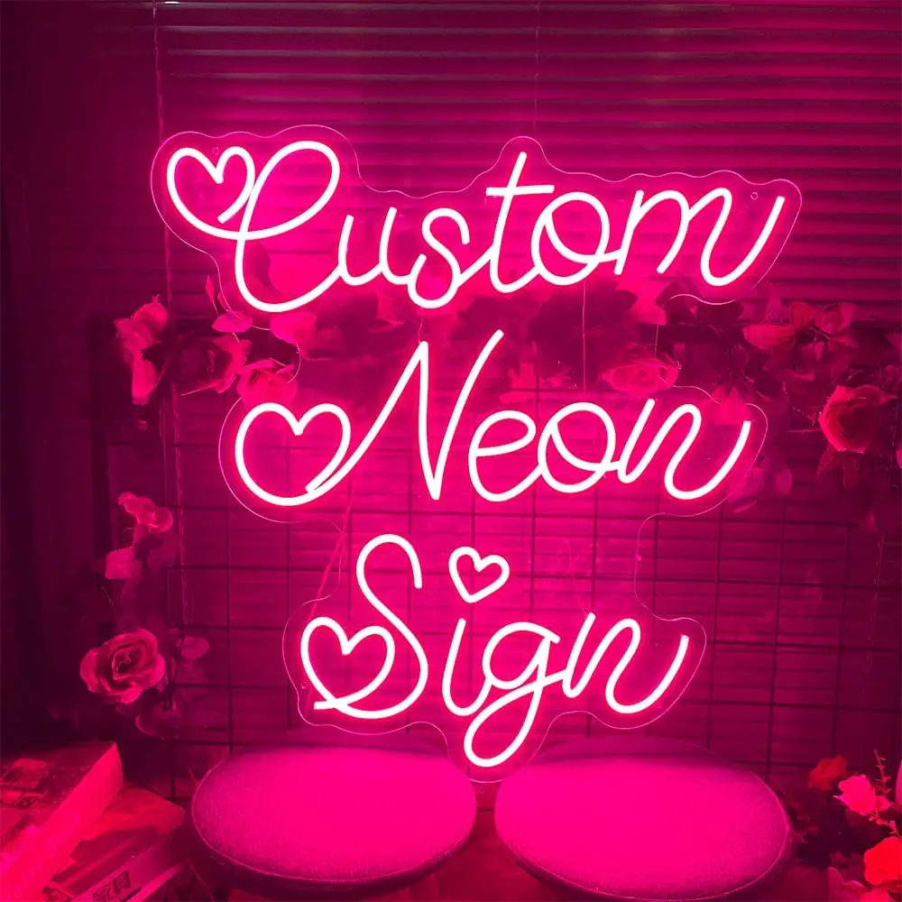 

Custom Neon Signs for Wall Decor LED Personalized Neon Light Sign Bedroom Home Room Wall Decor Wedding Party Bar Neon Light Sign