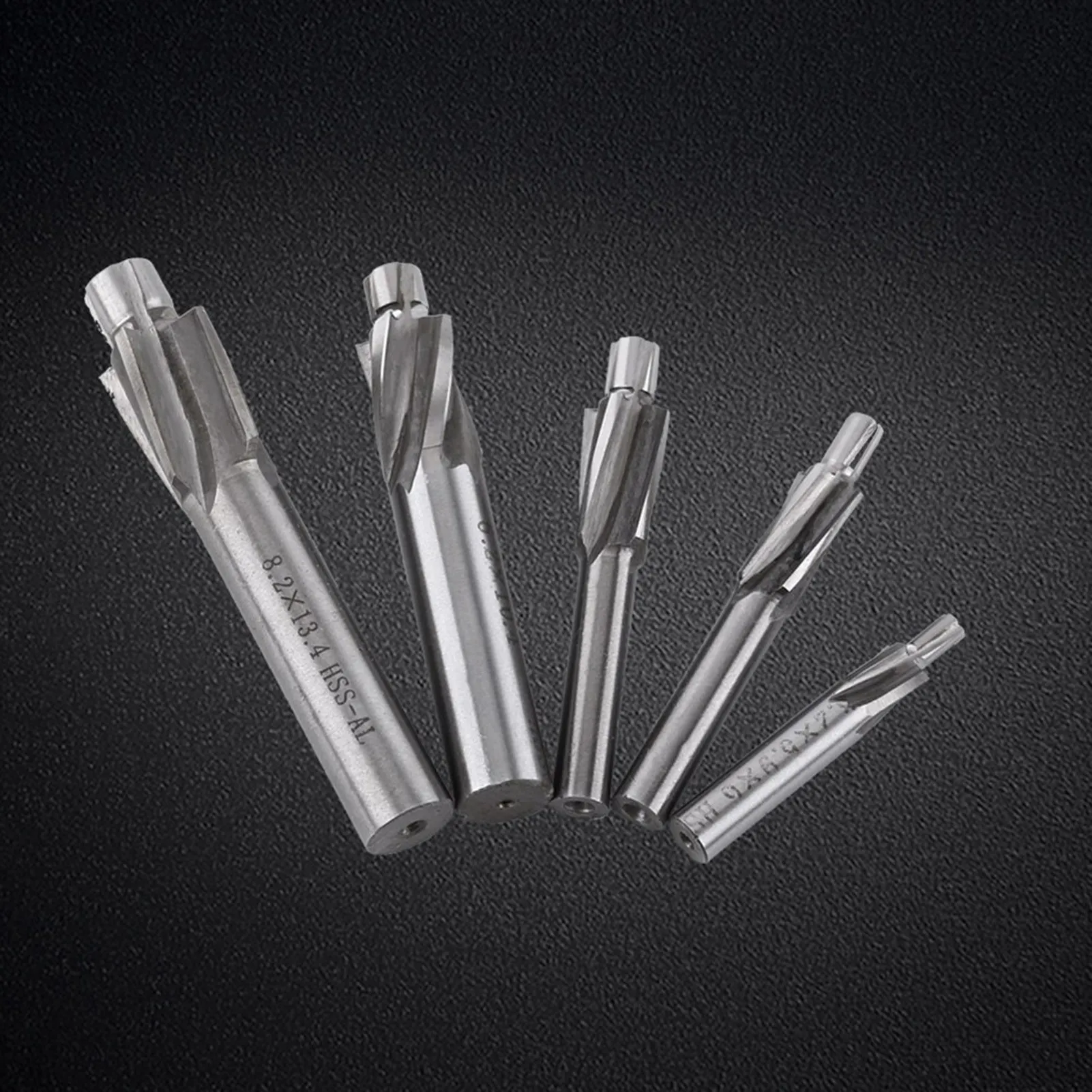 

End Mill Cutter CNC Cutter Bit Countersink End Mill Cutter Slot Drill Bits Tool M3 M8 4 Flutes HSS-AL Countersink Drill Bit