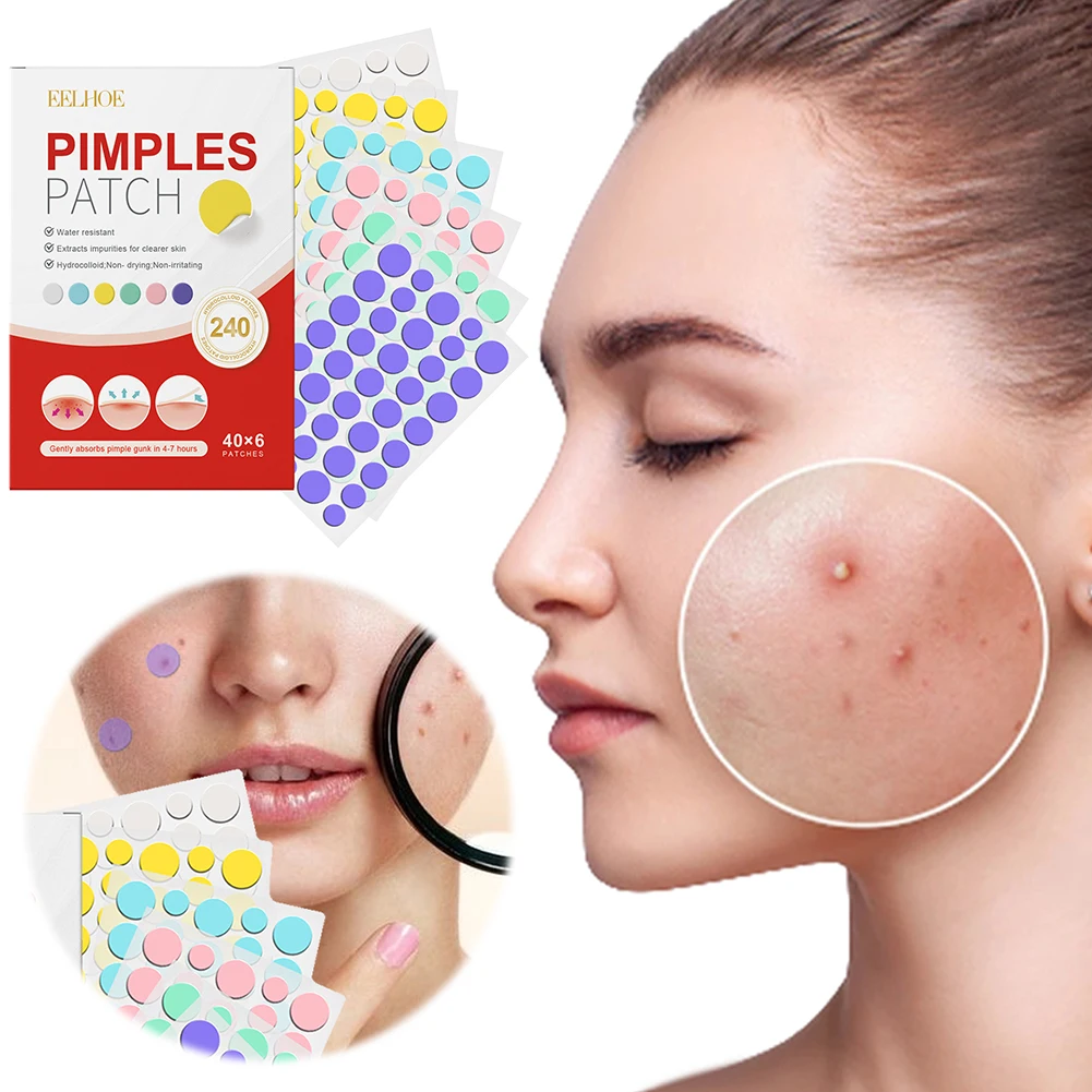 240pcs Pimple Patches Salicylic Acid Tea Tree Hydrocolloid Acne Patches Cute Star Pimple Patches for Healing Zit Patch