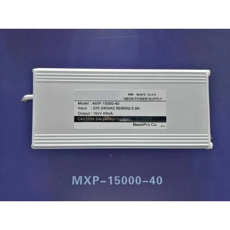 High Brightness Neon Sign Transformer Power Supply Neon Light Rectifier Ballast Output 15kVAC 40mA 192W Input 220V 50/60Hz