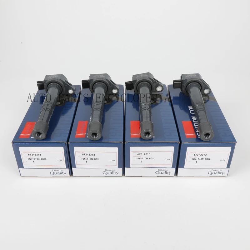 SSS+ 4pc Denso Ignition Coils 673-2313 For Honda Accord CRV Acura 2.4L 30520-R40-007