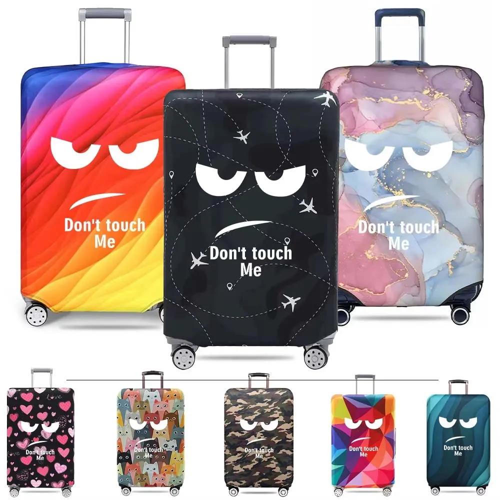 Don’t Touch Me Printing Luggage Protective Cover for 18-32Inch Suitcase Stretch Fabric Covers Trolley Cover Travel Accessories