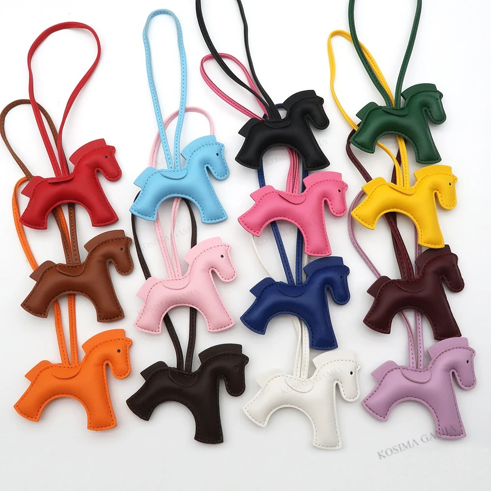 

2026 New Fashion Bag Accessories Horse with Strings Rope Luxury Designer Strap Keychain Handbag Decoration for Female Gift
