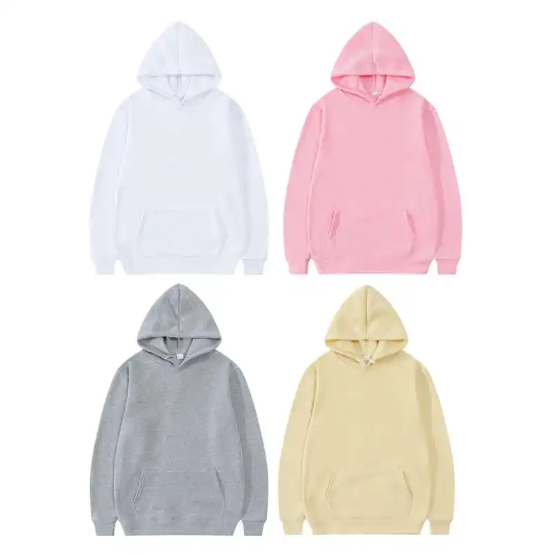 

Wholesale Hoodie & Adult Shirts Unisex a Blank Basic Solid Color Hoodie Women Men Unisex Casual Sweatshirt Multiple Colors