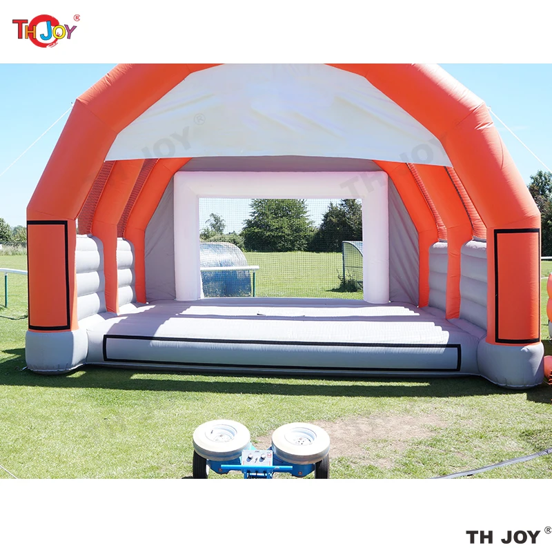 Fast Air Shipping 5x4m Commercial Inflatable Soccer Goal Football Shoot Out Game with Blower