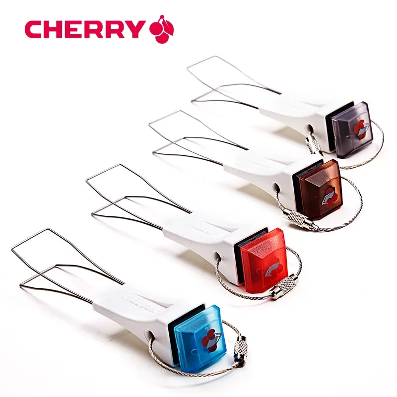 ‌CHERRY Mechanical Keyboard Wire Keycap Puller Switch Tester Full Set Wth Keychain Cherry MX Red Brown Blue Switches