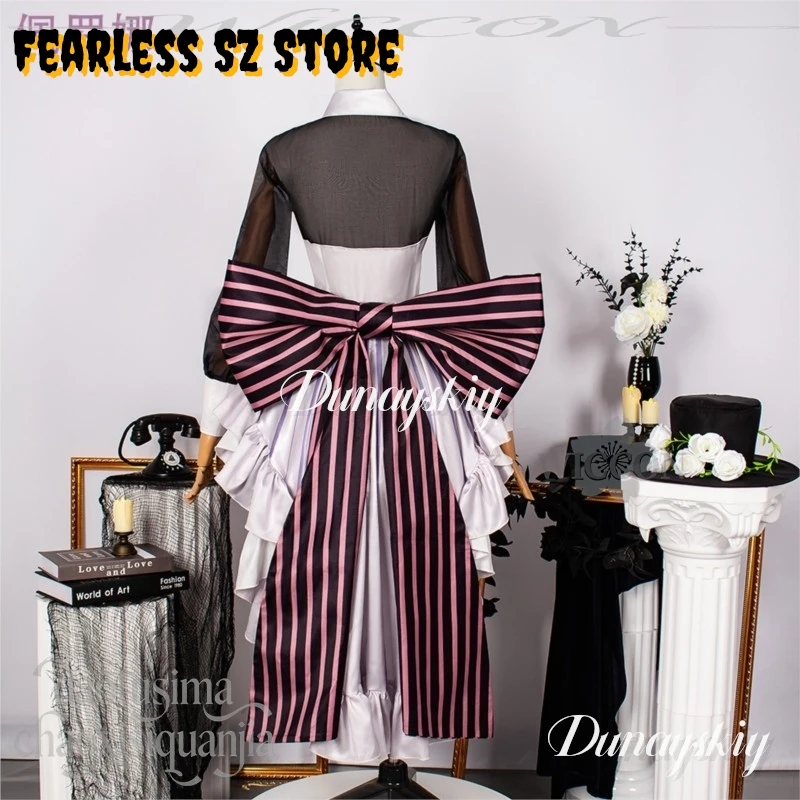 Perona Cosplay Anime Pirate Novel HEROINES Kawaii Classic Lolita Halloween Retro Palace Style Light Pinkish Purple Cake Dress - view 4