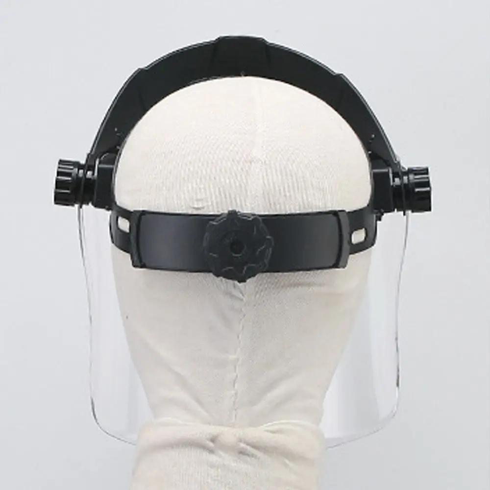 PC Plastic Welding Protective Mask Anti Splash Transparent Protective Face Cover Anti-UV Flip Front Visor Welder Face Shield