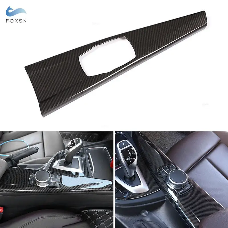 

Абс углеродное волокно текстура интерьер автомобиля центр Мульти Медиа панель Обложка для BMW 3 4 серии 3GT F30 F31 F32 F34 2013-2018 LHD