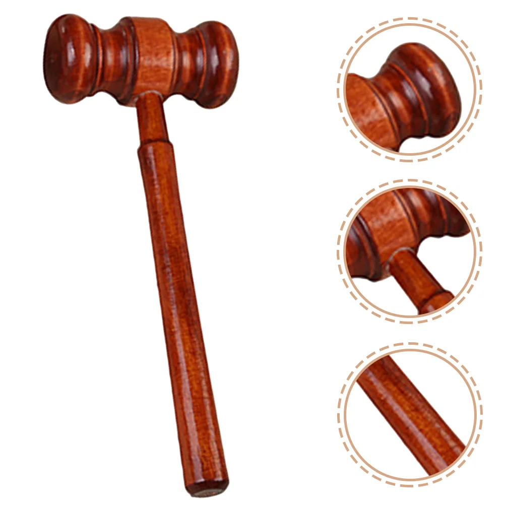 

Judge Hammer Shot Kids Toy Gavel Accessories Gavels for Auctions Knock Wood Baby