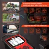 Ancel 차량 코드 리더 전체 시스템 진단 스캔 도구, VW 아우디 스코다 시트용 EPB ABS DPF TPMS 오일 리셋, VD700 OBD2 스캐너 4