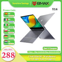 BMAX Y14 Laptop 360° Convertible 14 inch Intel N100 Notebook 16GB RAM LPDDR5 512GB SSD Windows 11 1920*1080 IPS laptops Computer