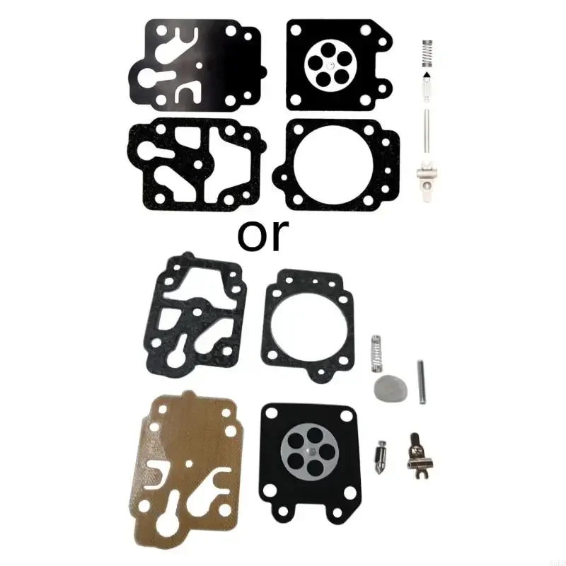 ATV Dirt Pit Bike Motorbike Carburetor Repair Rebuild Gasket Eight-piece Set Diaphragms for 26cc 33cc 43cc 49cc 52cc X7AE