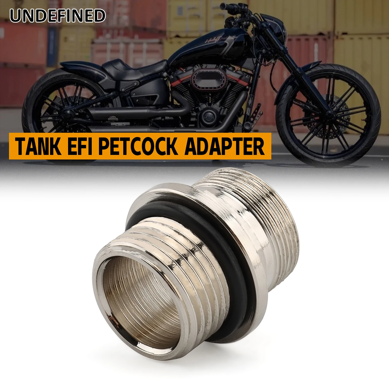 Motorcycle Gas Tank EFI Petcock Adapter For Harley Gas Fuel Injected 01-06 FXSTD 03-06 Dressers 04-06 Softail Carbureted Bikes